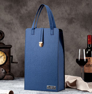 Double Buckle Wine Gift Bag